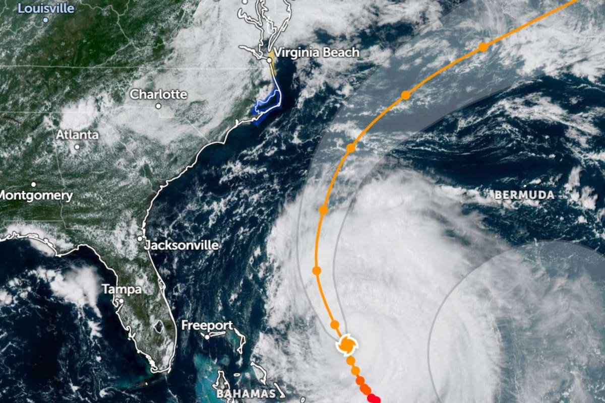 Alerta en la Costa Este de EE.UU. por los efectos del huracán Erin
