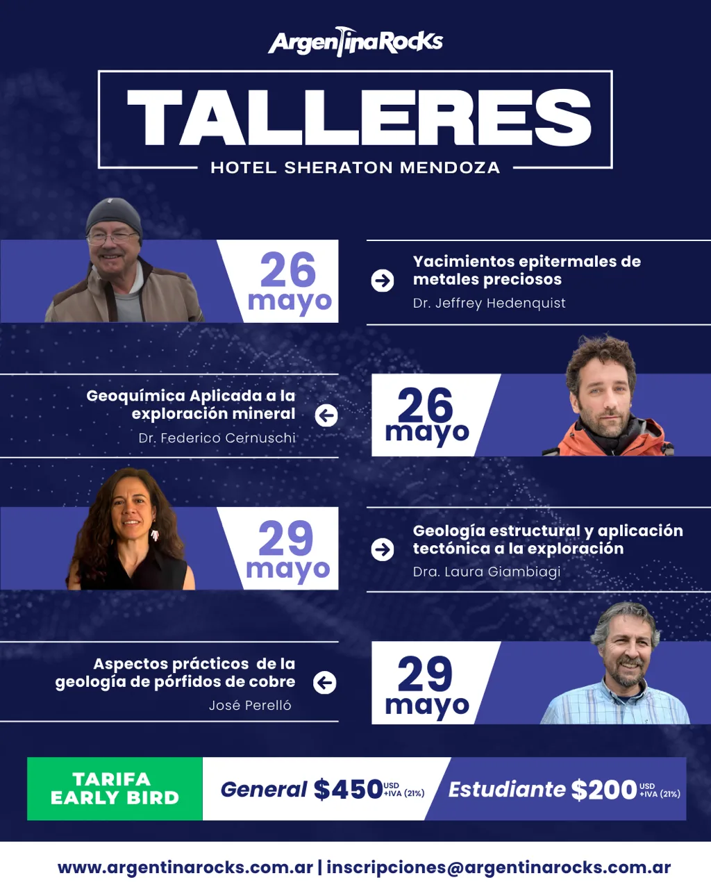 Argentina Rocks 2026: Talleres Técnicos Impulsarán la Exploración Minera en Mendoza