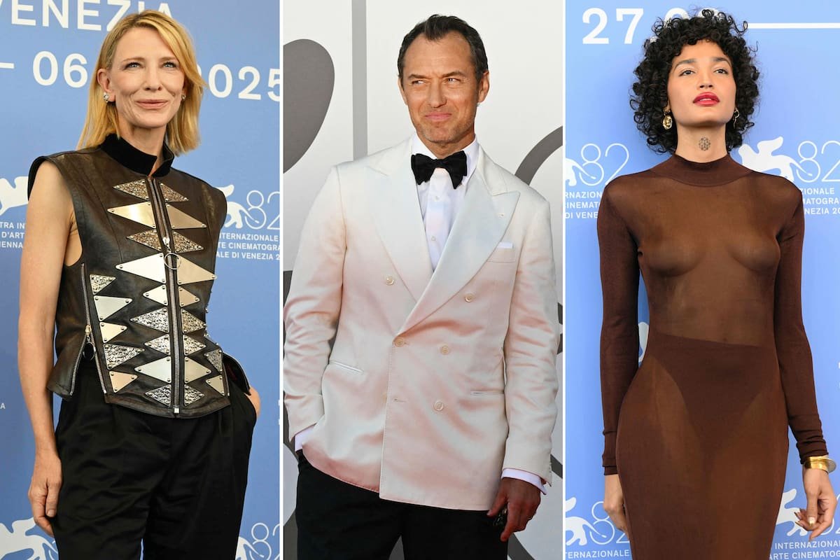 Estrellas brillan en la alfombra roja del Festival de Venecia
