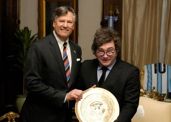 Javier Milei se reunió con el vicesecretario de Estado de EE.UU. en Casa Rosada