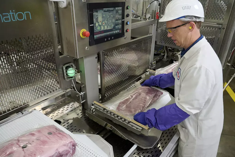 Periodista reportando noticias