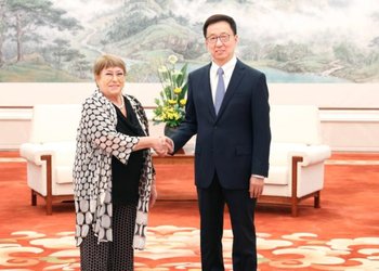 Bachelet tras cita clave con el vicepresidente de China: “Coincidimos en la necesidad de seguir fortaleciendo el sistema multilateral”