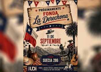 Jóvenes UDI celebrarán Fiestas Patrias el 11 de septiembre y con una fonda