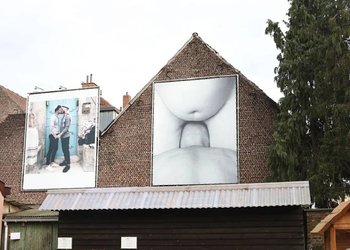 Galería de arte en Bélgica enciende polémica por mural con desnudo