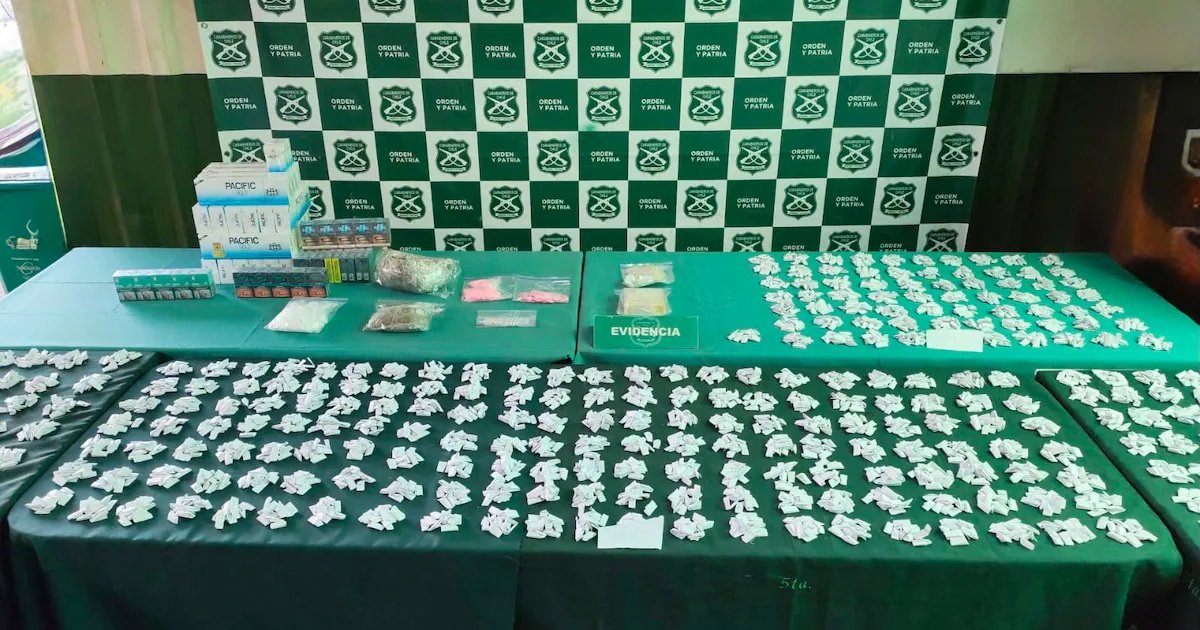 Dos sujetos detenidos y más de tres kilos de droga decomisada en Conchalí