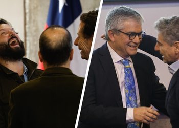 Con la presencia de Gabriel Boric, Mario Marcel lanzó su libro "La montaña rusa"