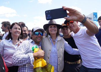 Patricia Bullrich en Expoagro: defendió las reformas del Gobierno, sostuvo que la industria está bien y evitó hablar de Diego Valenzuela