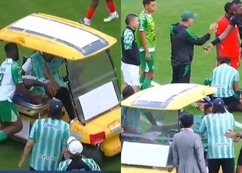 [VIDEO] Insólito: Carro médico atropelló a futbolista mientras retiraba a otro lesionado en Ecuador