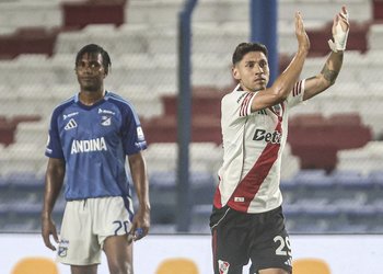 Gonzalo Montiel le dio el triunfo a River Plate en su amistoso frente a Millonarios