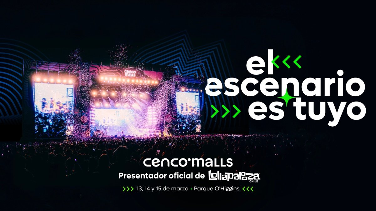 Cenco Malls, Presentador Oficial de Lollapalooza Chile 2026, despliega múltiples beneficios y experiencias exclusivas para sus clientes