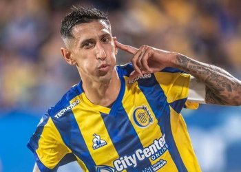 Angel di María lideró el triunfo de Rosario Central ante Barracas Central