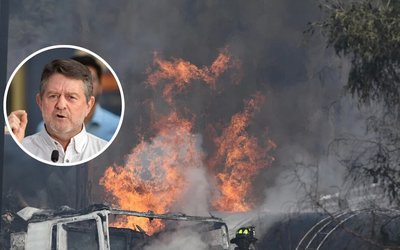 Explosión en Renca: Orrego confirma que hay más de siete vehículos quemados en la carretera y no descarta más decesos