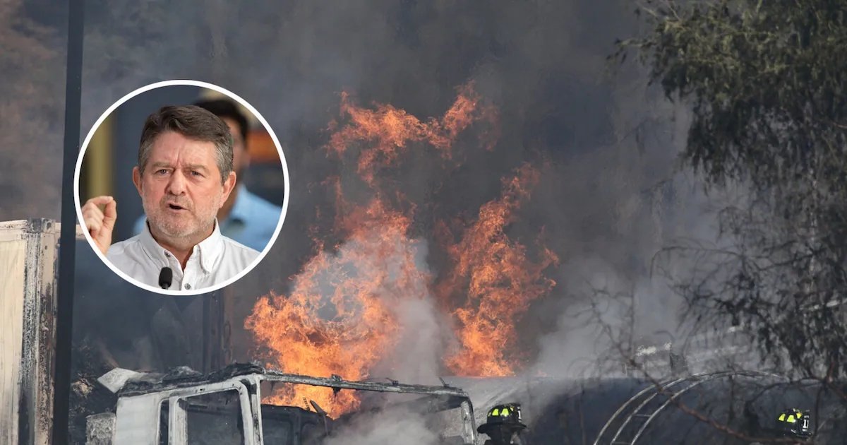 Explosión en Renca: Orrego confirma que hay más de siete vehículos quemados en la carretera y no descarta más decesos